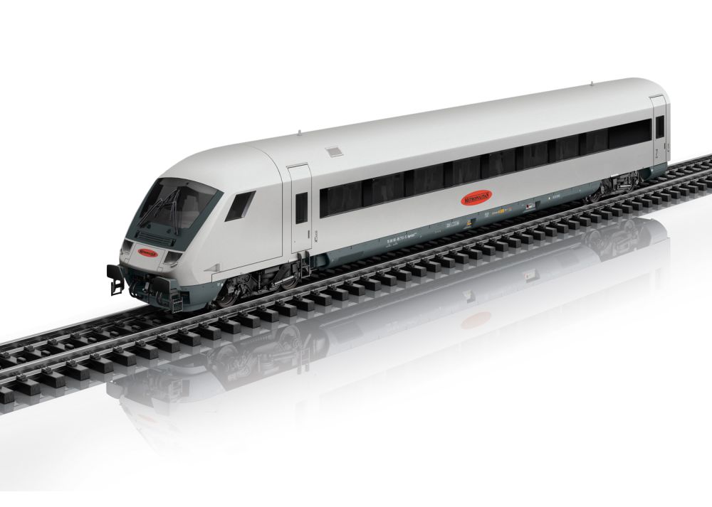 Märklin 26931: 8-teiliges Zugset Metropolitan Express Train, Silberpfeil auf Schienen, H0 1:87, AC Digital + Sound,  limitiert auf 2.500, Echtheitszertifikat, mit LED-Innenbeleuchtungen