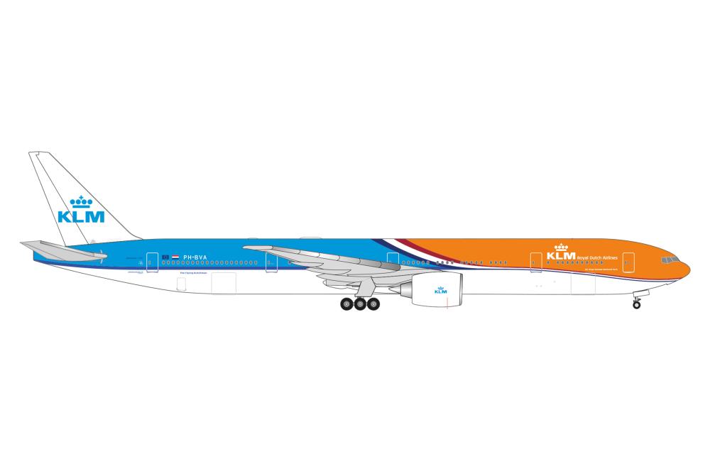 Herpa 537773: B777-300ER KLM Orange 2023, Wings, 1:500