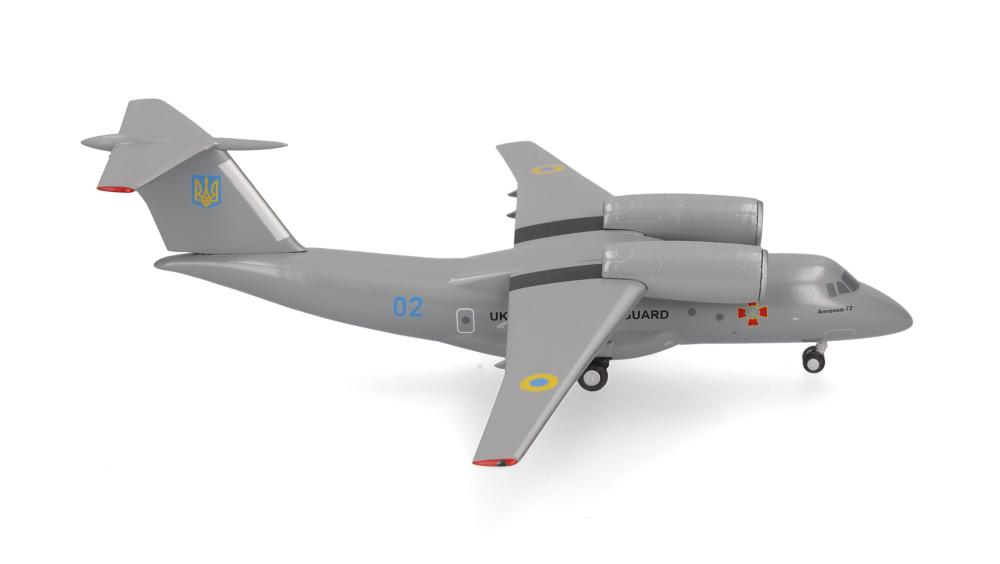Herpa 573627: Ukraine National Guard Antonov AN-72 - 02 blue, 1:200 Wings
