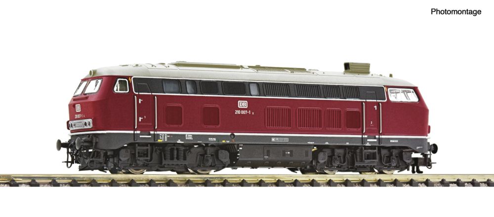 Fleischmann 7360008: Diesellokomotive 210 007-1, DB, Epoche 4, DE, Spur  N, 1:160, DC
