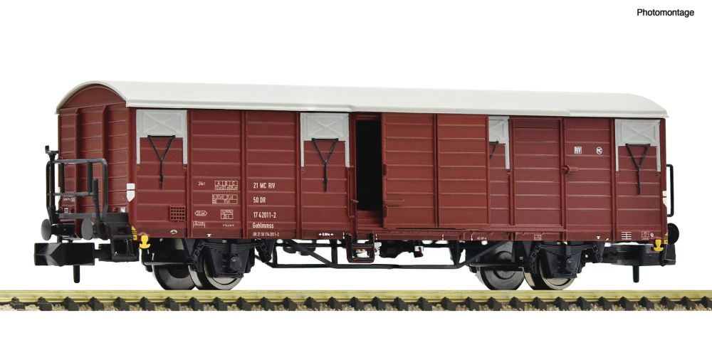 Fleischmann 6660022: Gedeckter Güterwagen, DR, Epoche 4, DE, Spur  N, 1:160, DC