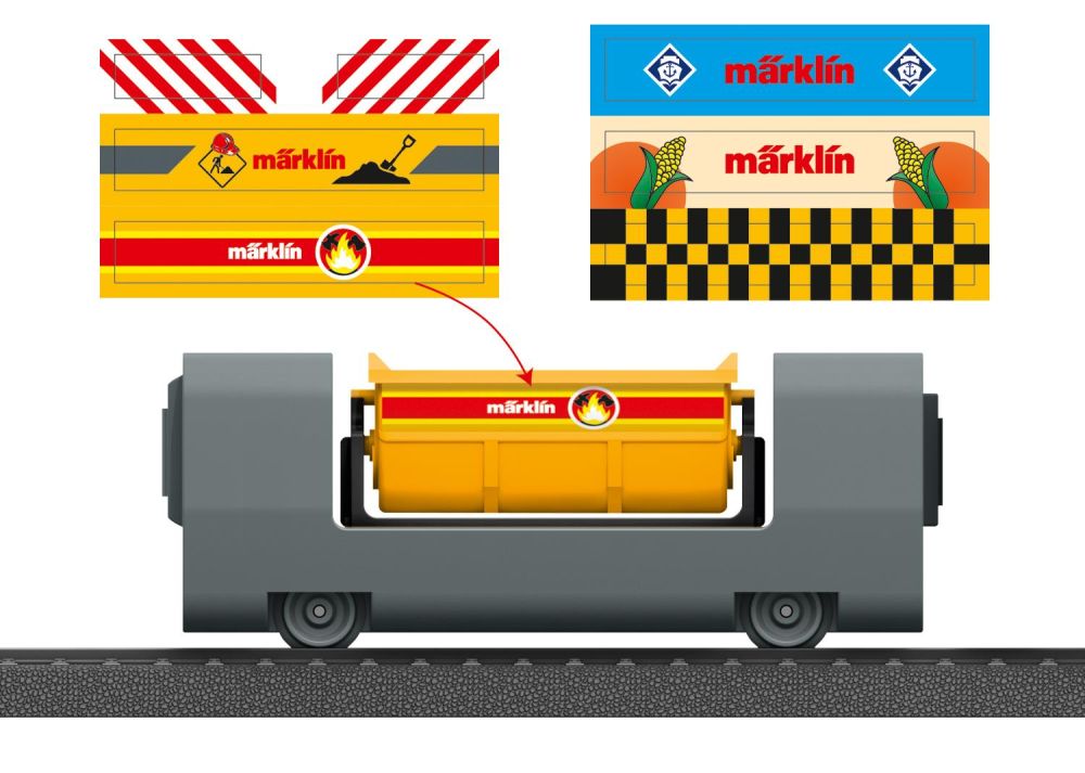 Märklin 44141: Kippwagen mit Sticker  --  Spur H0