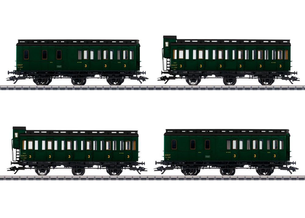 Märklin 42042: SNCF  Abteilwagen-Set, Ep. III  --  Spur H0