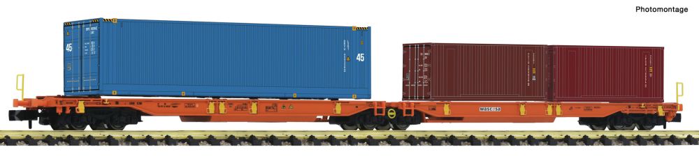 Fleischmann 825013: WASCOSA    T-2000 AAE + Container          Ep. 6  Spur N