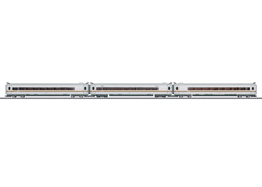 Märklin 43739: DB-AG  Ergänzungswagen-Set ICE 3 railbow, Spur H0