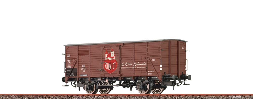 Brawa 49870: H0 Gedeckter Güterwagen G10 DB, III, Lebkuchen Schmidt