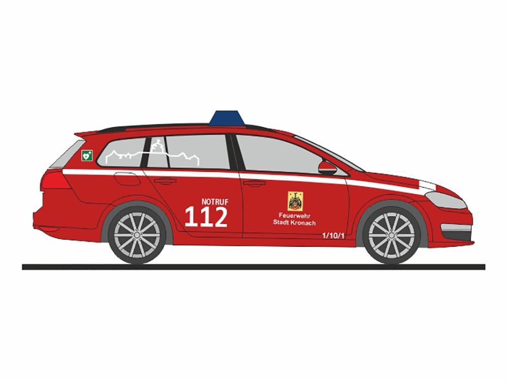 Rietze 53328: Volkswagen Golf 7 Variant FW Kronach, Spur H0