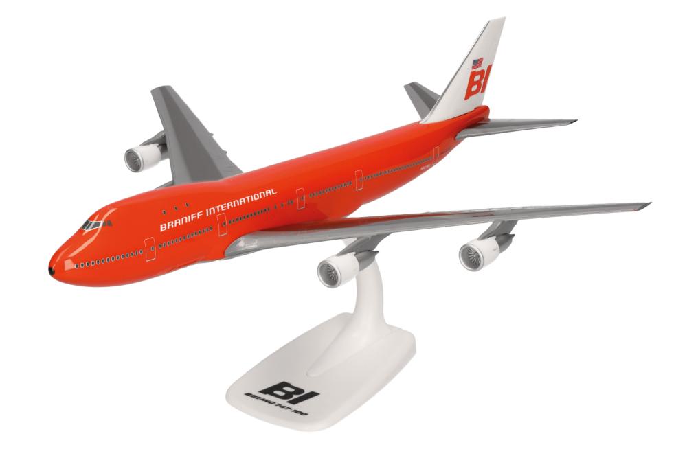 Herpa 614146: B747-100 Braniff International, Snap-Fit, 1:250