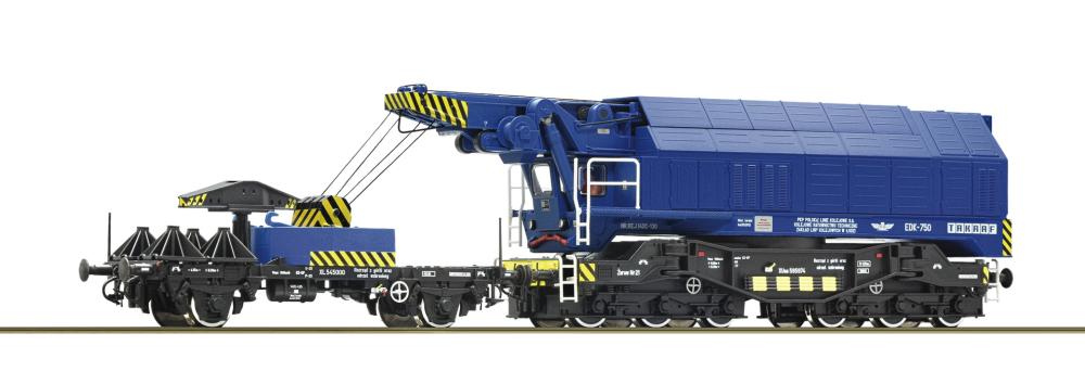 Roco 7310067: Digital-Eisenbahndrehkran EDK 750, PKP, Epoche 5,6, PL, Spur  H0, 1:87, DCC Digital mit Sound