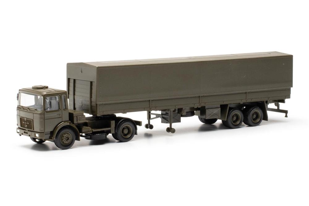 Herpa 747080: MAN F8 PlanenSZ Bundeswehr, Military, 1:87 Spur H0