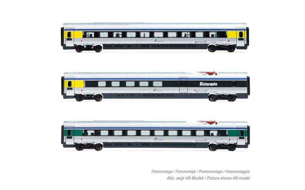 Arnold 3504: FS, Ergänzungsset 3tlg. ETR 610 Cisalpino, Epoche VI - Spur N