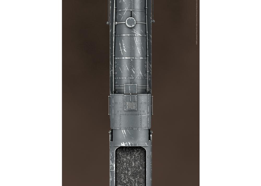 Trix 25492: H0 AC/DC Sondermodell Rock N Roll Train, Schlepptender-Dampflokomotive "Black Ice", DCC Digital + Sound