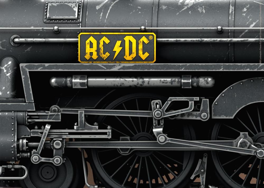 Trix 25492: H0 AC/DC Sondermodell Rock N Roll Train, Schlepptender-Dampflokomotive "Black Ice", DCC Digital + Sound