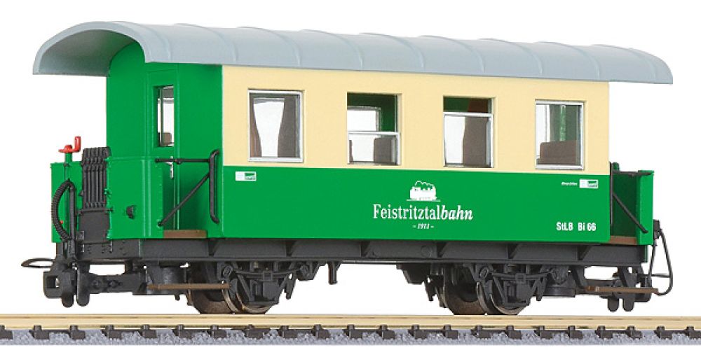 Liliput 344356: 2-achsiger Personenwagen, Tonnendach, Bi 68, Peistritztalbahn, Ep.III-V - Spur H0e