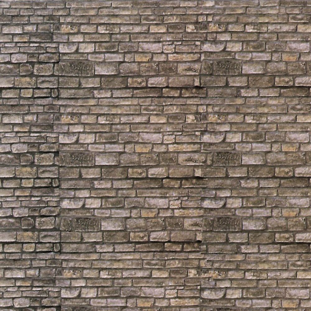 Vollmer 47366: N Mauerplatte Mauerstein aus Karton, 25 x 12,5 cm,10 Stück