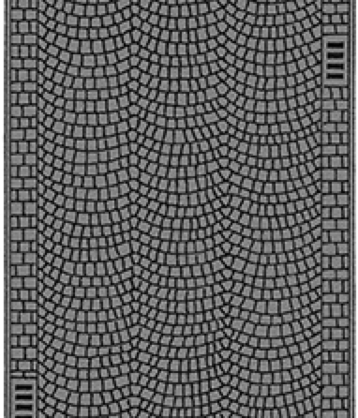 Noch 60722: Kopfsteinpflaster - 100 x 6,6 cm - für Spur H0