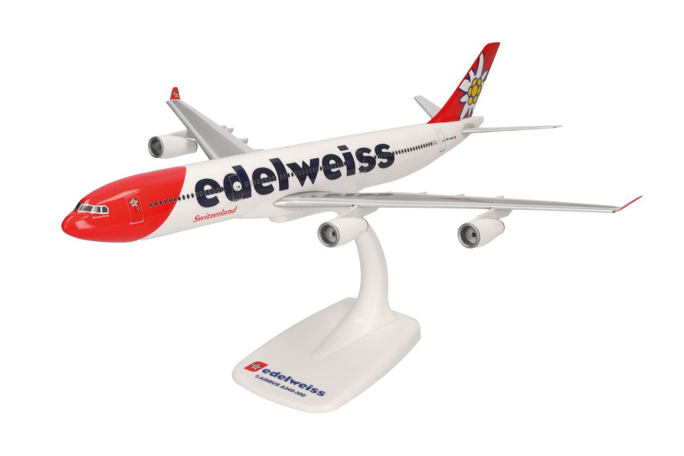 Herpa 611336-001: A340-300 Edelweiss Air, Wings 1:200