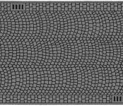 Noch 60722: Kopfsteinpflaster - 100 x 6,6 cm - für Spur H0