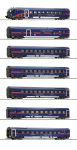 Roco 5510005: 7-tlg. Set: Nightjet, ÖBB, Epoche 6, AT, Spur H0, 1:87, DCC Black Edition
